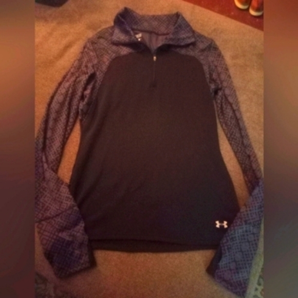 🤠Under Armour Coldgear Fitted Pullover Jacket Womens Size Medium - Picture 1 of 7
